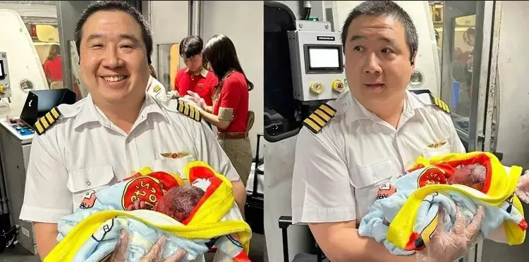 Bebé nace en pleno vuelo a Tailandia: piloto asiste en el parto con éxito