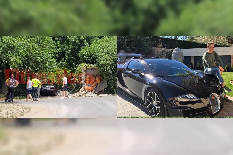 Dipendente schianta la Bugatti di Cristiano Ronaldo a Maiorca