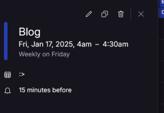 Average Calendar Reminder