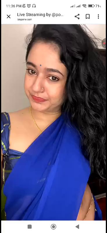 [Image: Poonam-Bajwa-Blue-Saree-Live-mp4-0020.jpg]