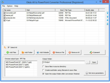 Okdo All to PowerPoint Converter Professional 5.8
