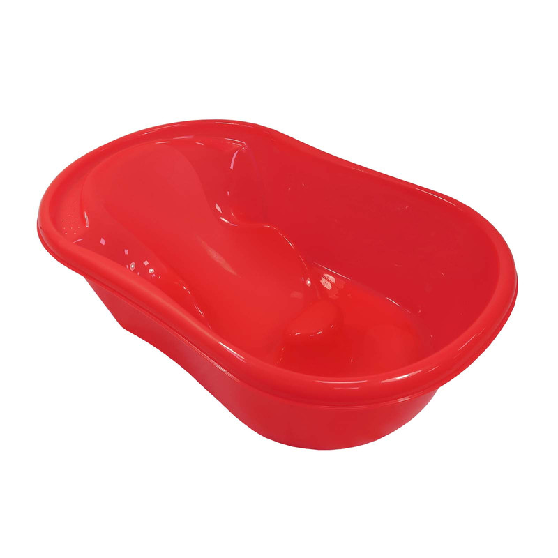 Baby Bath Time Red Basic Splash /& Play Bath Tub With Seat Support