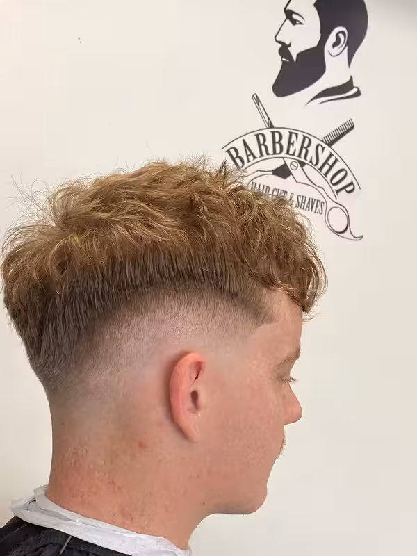 View of a barber station