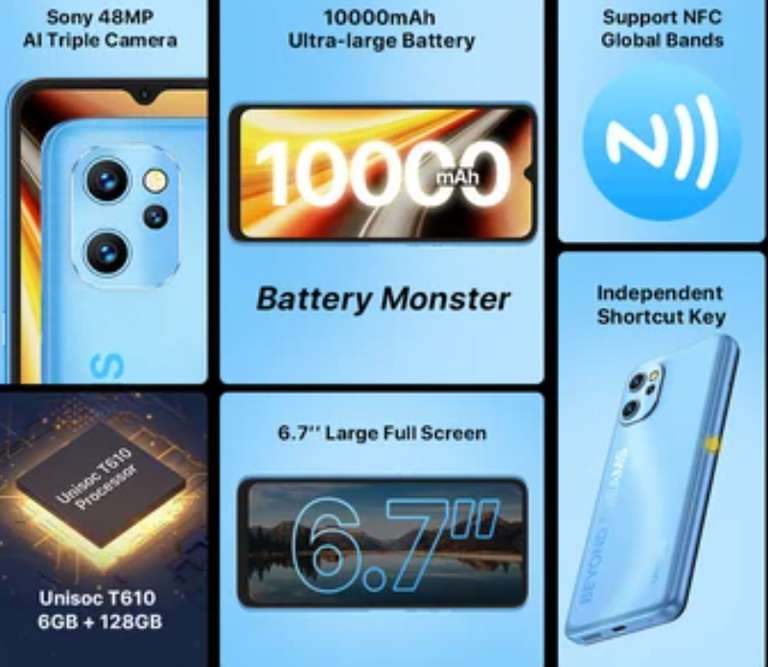 Linio. Celular UMIDIGI Power 7 Max Android 11 10000mAh Unisoc T610 6GB 128GB