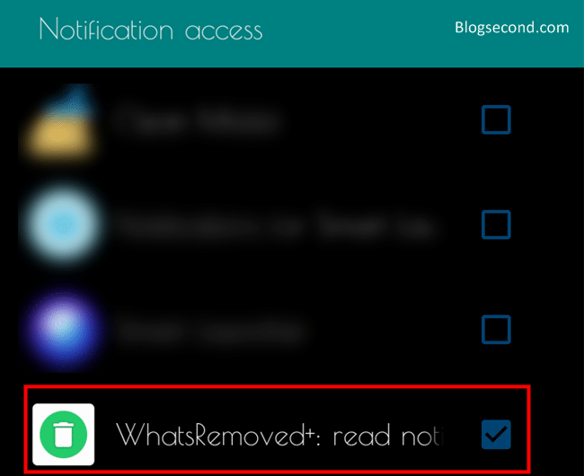 Mengaktifkan Notifikasi pada Aplikasi WhatsRemoved+