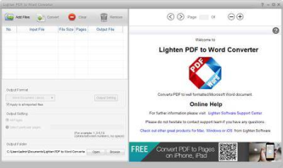 Lighten PDF to Word Converter 6.2.1 Multilingual + Portable