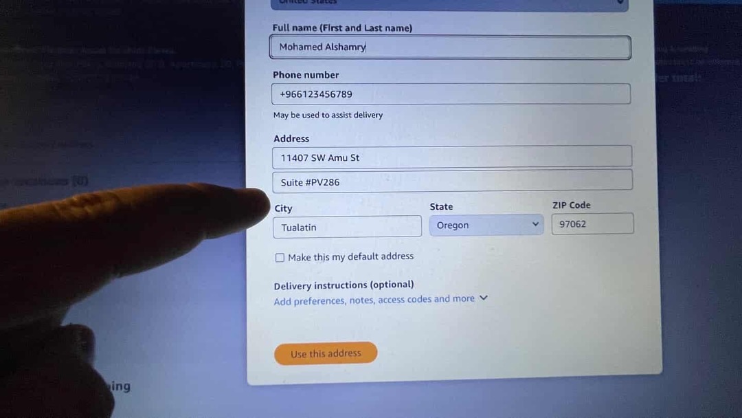 تجربة إستخدام عنوان الشحن الأمريكي على موقع امازون العالمي تجربة إستخدام عنوان الشحن الأمريكي على موقع امازون العالمي