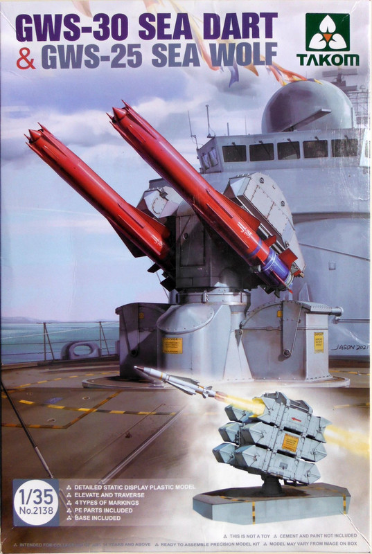 Takom 35 GWS-30 Sea Dart & GWS-25 Sea Wolf (2138)