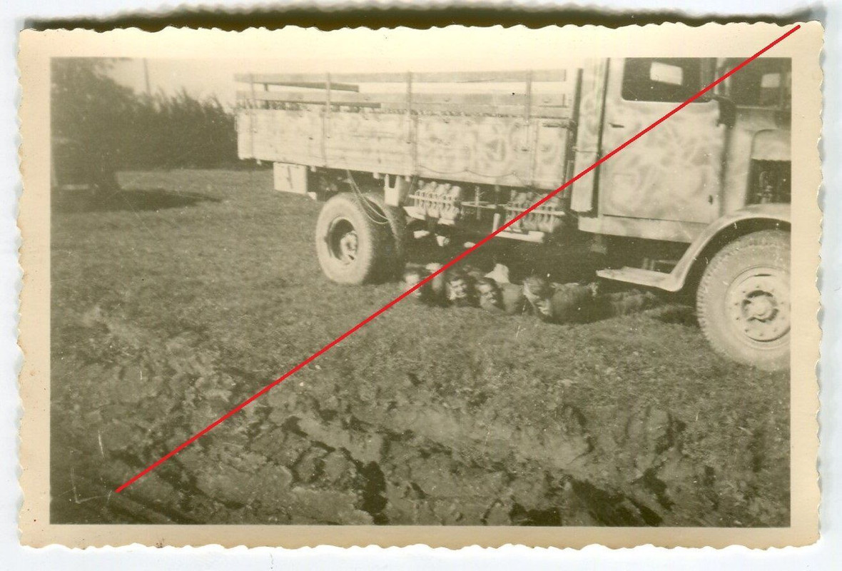 Original Foto LKW Büssing Sdkfz Tarnanstrich Cam