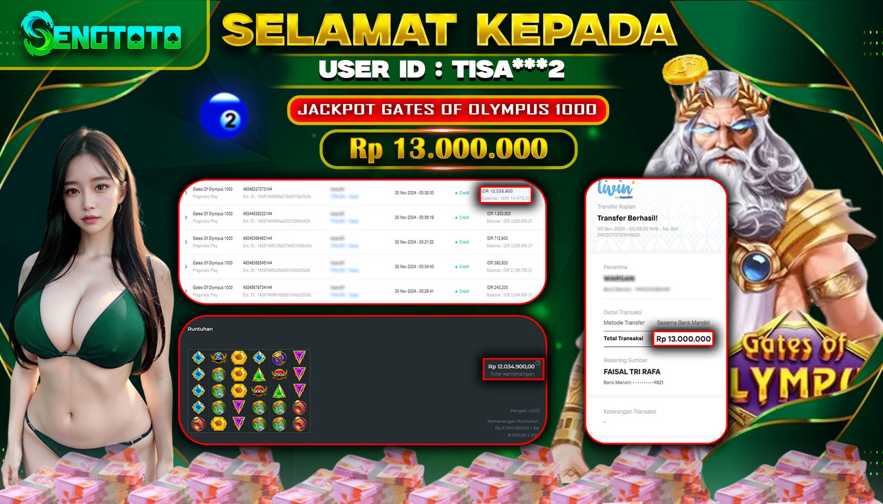 BUKTI PEMBAYARAN SLOT GATES OF OLYMPUS 1000