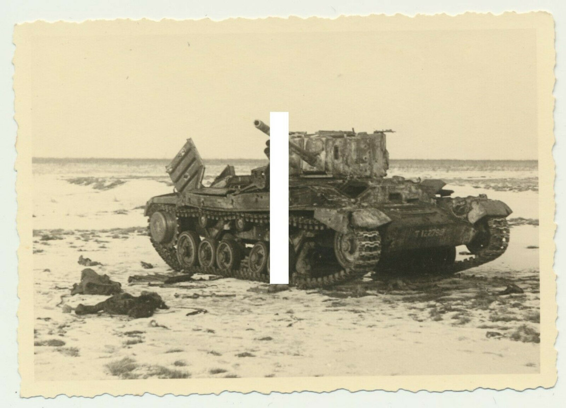 Rußland Lend-Lease englischer Valentine Panzer abgeschossen