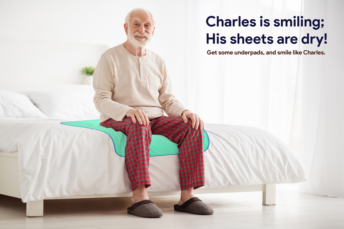 IMPROVIA Washable Underpads, 34" x 36" (Pack of 4) - Heavy Absorbency Reusable Incontinence Pads for Kids, Adults, Elderly, and Pets - Waterproof Protective Pad for Bed, Couch, Sofa, Furniture, Floor