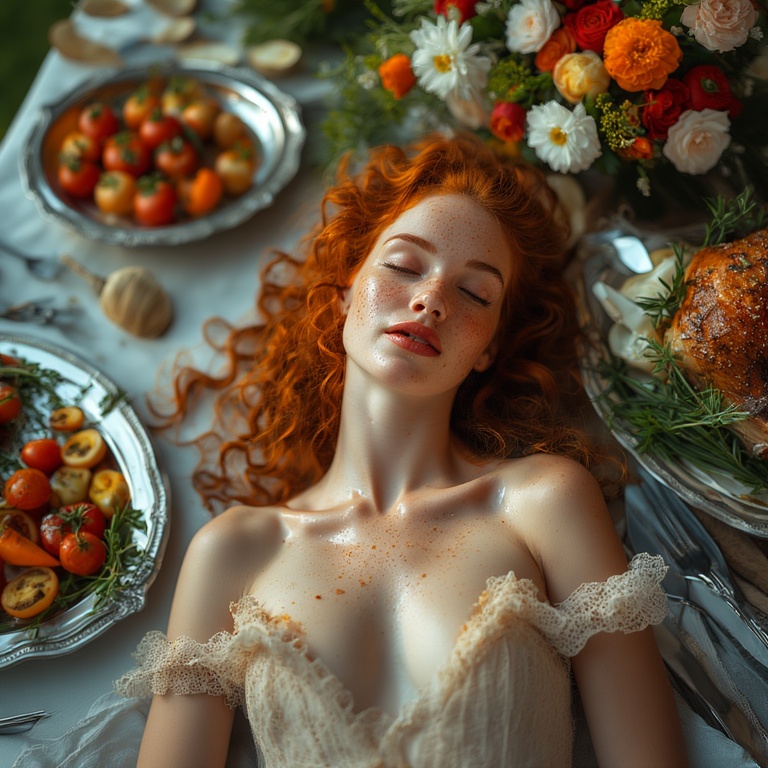 Garden wedding wom sleep begin Redhair 0 05