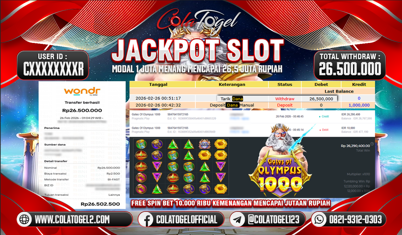 JACKPOT SLOT GACORR!!