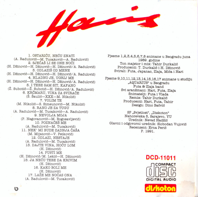 HARIZ DZINOVIC-1991-BEST'