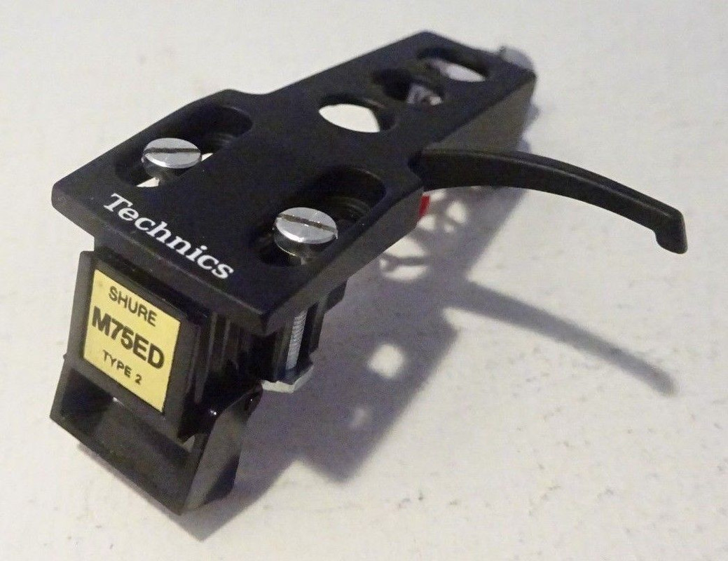 SHURE-M75ED-TYPE-2-CARTRIDGE-on-TECHNICS-HEADSHELL
