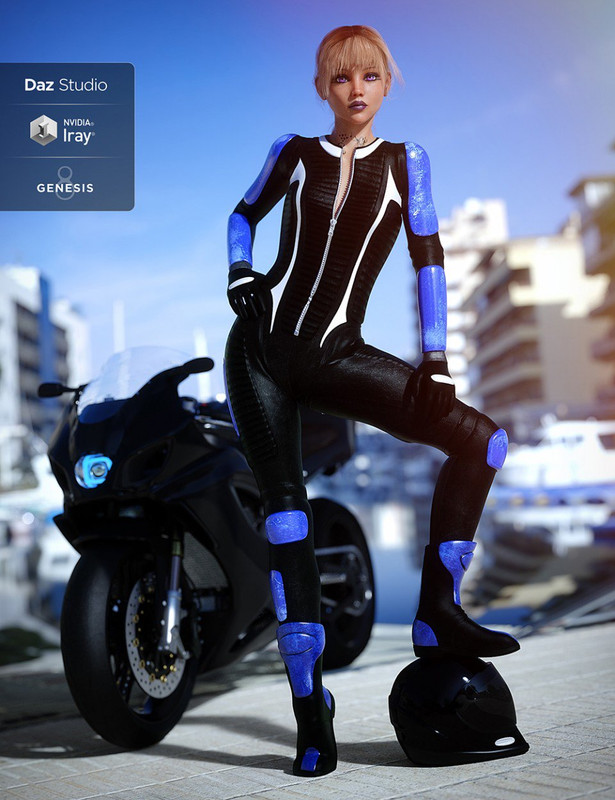 Motorbike Suit Outfit for Genesis 8 Female(s) (repost)