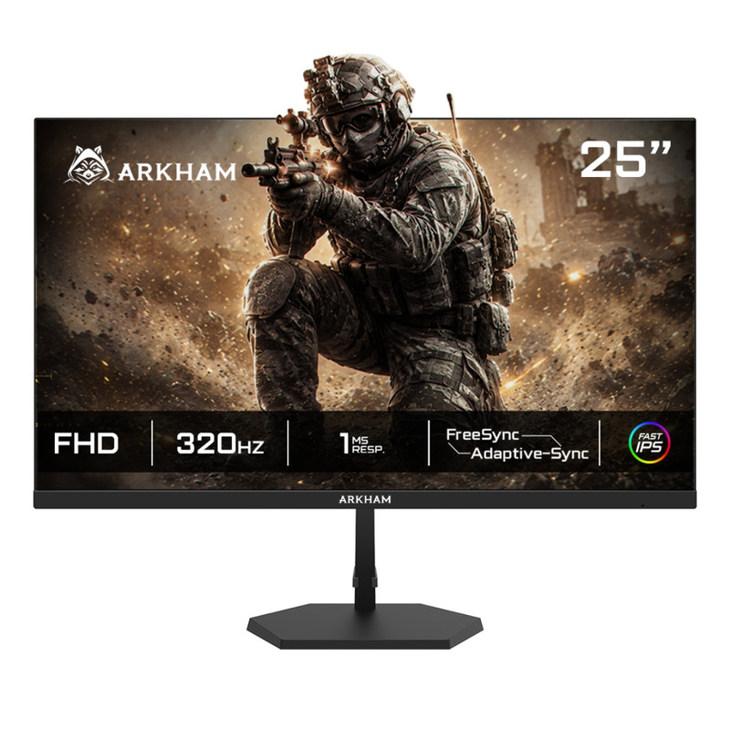 MONITOR GAMER ARKHAM ARK25320FI8 25 PULGADAS 320HZ FHD FAST IPS 1MS