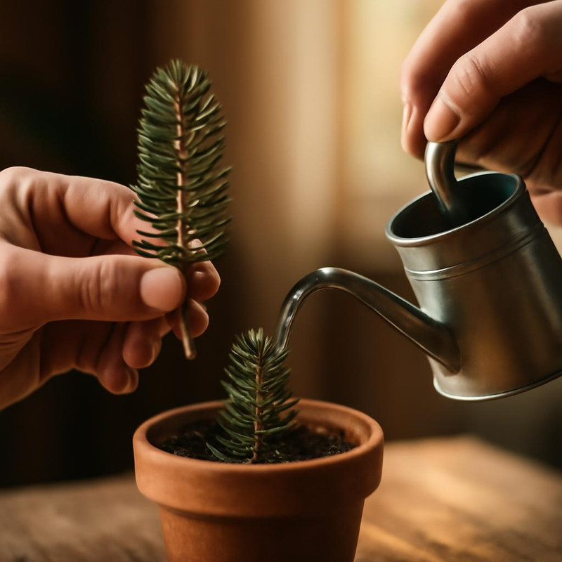 Уход за пихтой Фразера: черенкование и полив