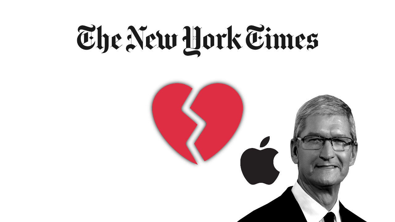 The New York Times rompe con Apple The New York Times rompe con Apple