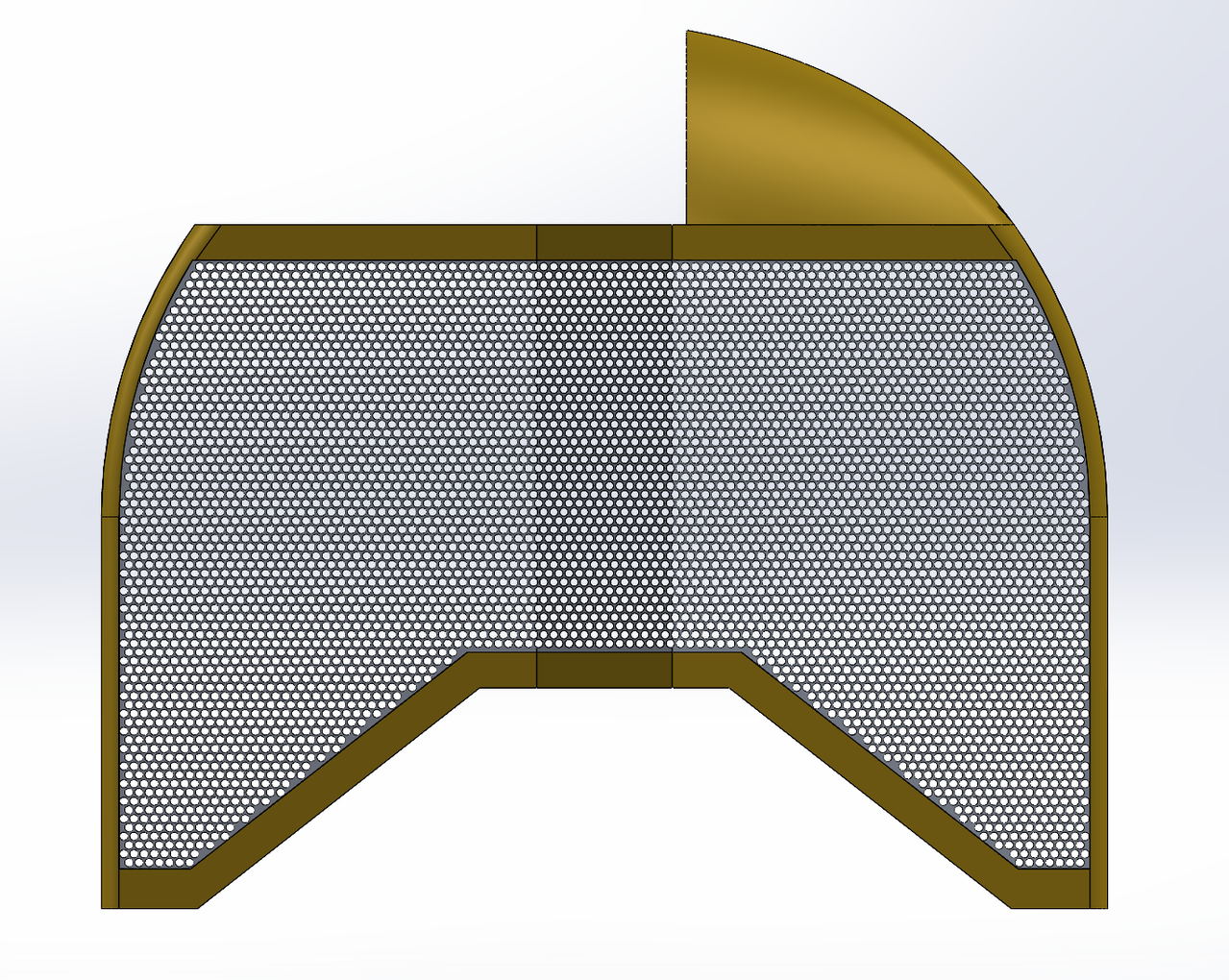 Fokker D VII Radiator CAD2