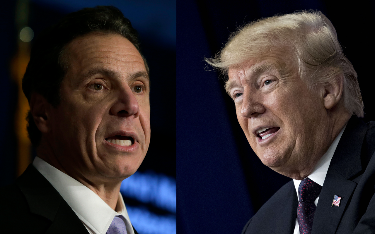 Donald Trump and Andrew Cuomo