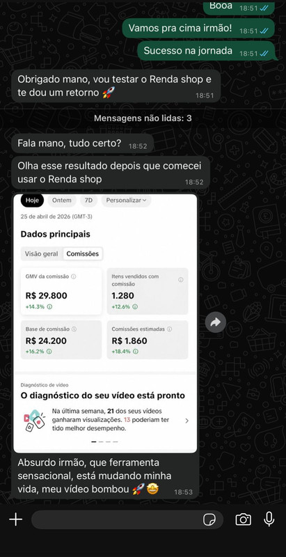 Print de WhatsApp Cliente