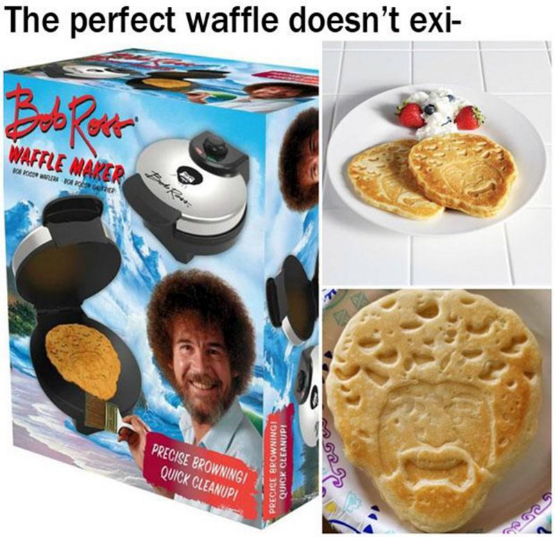 bob ross waffle maker