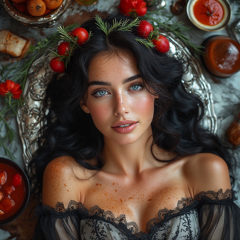 Garden wedding Black hear dream to be eaten 0 09