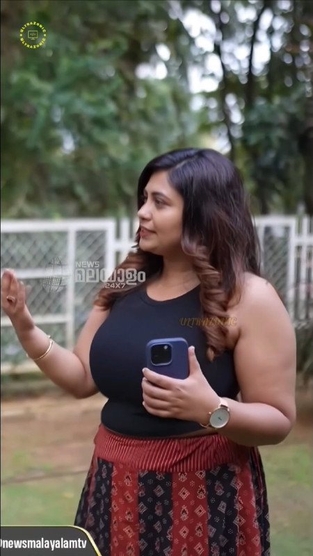 Sethu Lekshmi sexy huge boobs and tummy in black dress mp4 snapshot 01 15 661