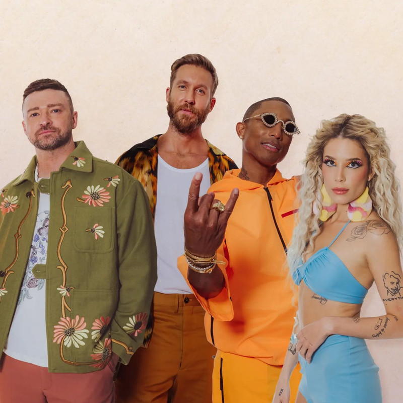 Calvin Harris, Justin Timberlake, Halsey & Pharrell Williams Share