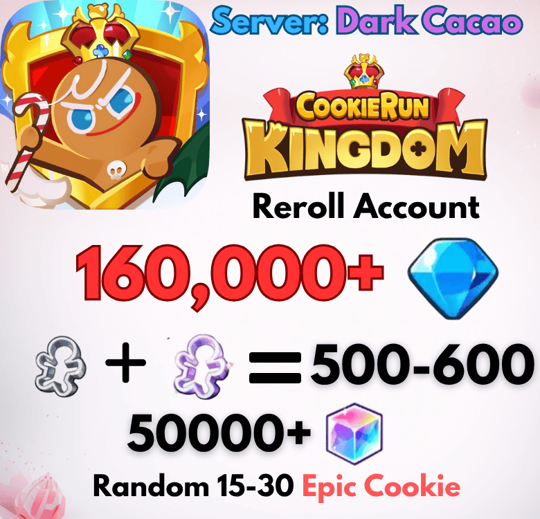 [Dark Cacao] Cookie Run: Kingdom Starter Account