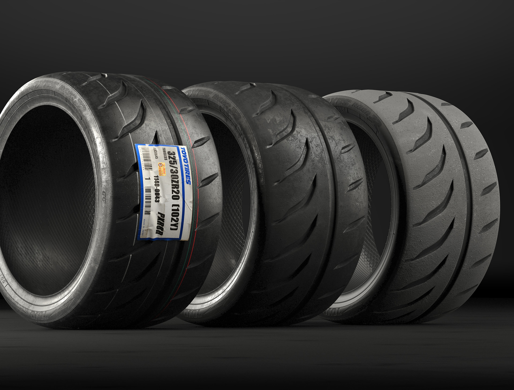 TOYO TIRES PROXES R888R 3D Model Pack