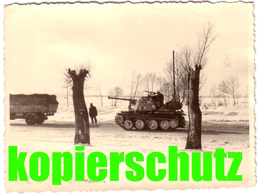 Orig.Foto Panzer Panzerjäger Marder Wintertarn E