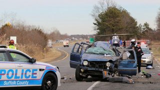 Jeep involved in a motor vehicle accident in New York