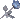 Blue rose pixel.