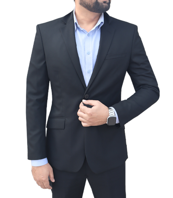 Formal Slim Blazer for Men Color: SW Z. Black