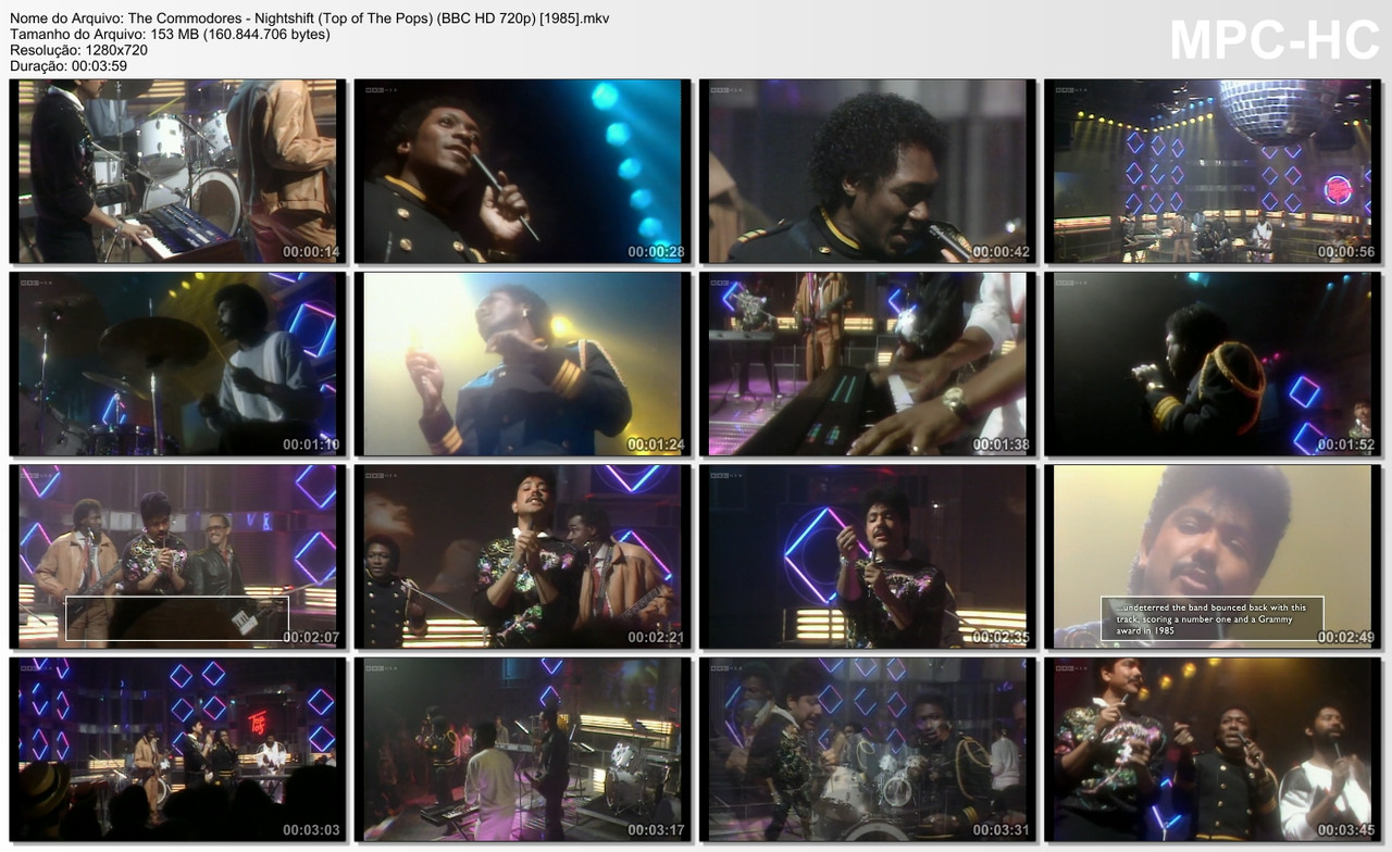 The Commodores - Nightshift (Top of The Pops) (BBC HD 720p) [1985]