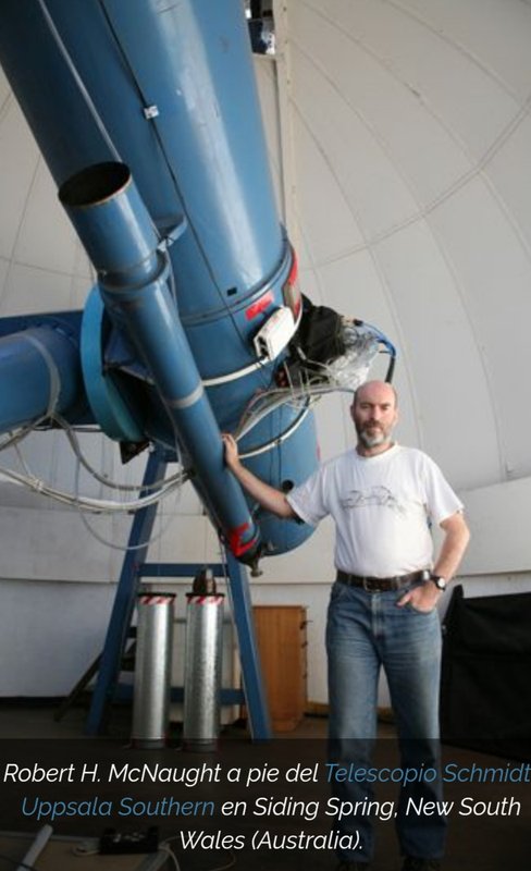 el descubridor Robert H. McNaught