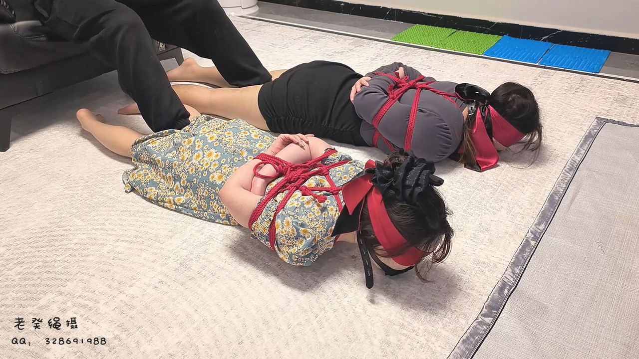 老癸原创 绑调肉丝长裙姐妹花.mp4_20240226_134655.736