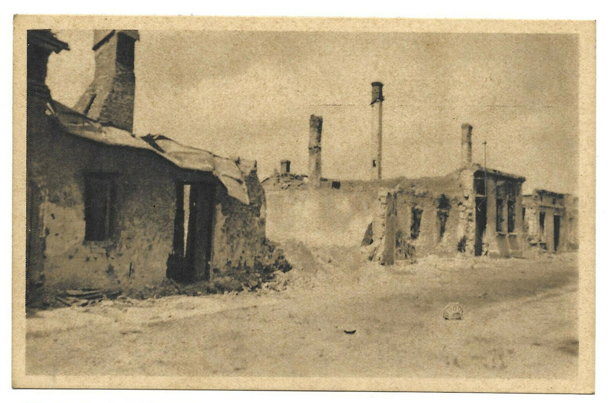 WW2 WÜSTPOHLOM  VELKÁ POLOM - ZERSTÖRTE STADT,.