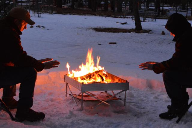 Fireside Ind. Popup Pit in Snow