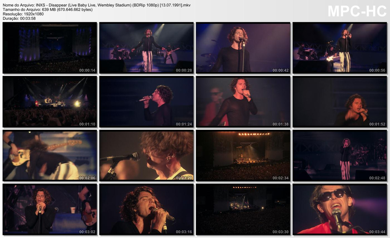 INXS - Disappear (Live Baby Live, Wembley Stadium) (BDRip 1080p) [13.07.1991]