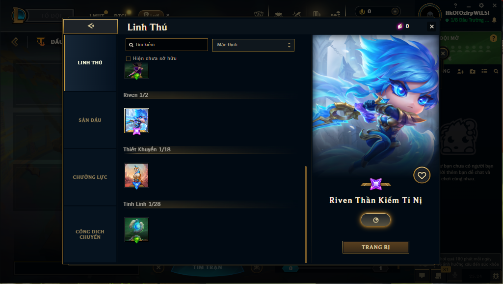 Acc DTCL # - Không Khung