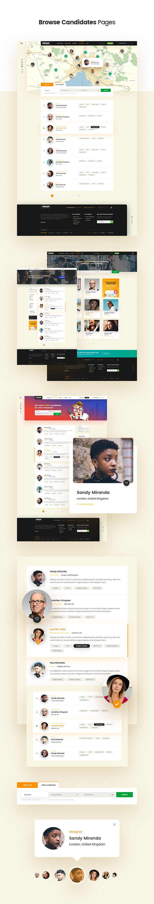 Jobook - A Unique Job Board Website PSD Template