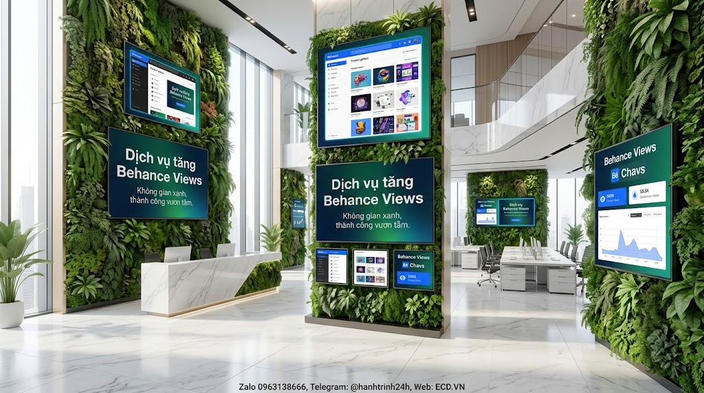 tăng behance views thật tăng follower