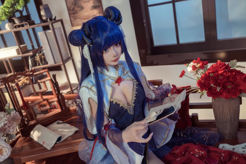 艾西Aiwest 伊吹新年旗袍Cosplay写真图集 新年主题高清图集 35P (396.8M)插图