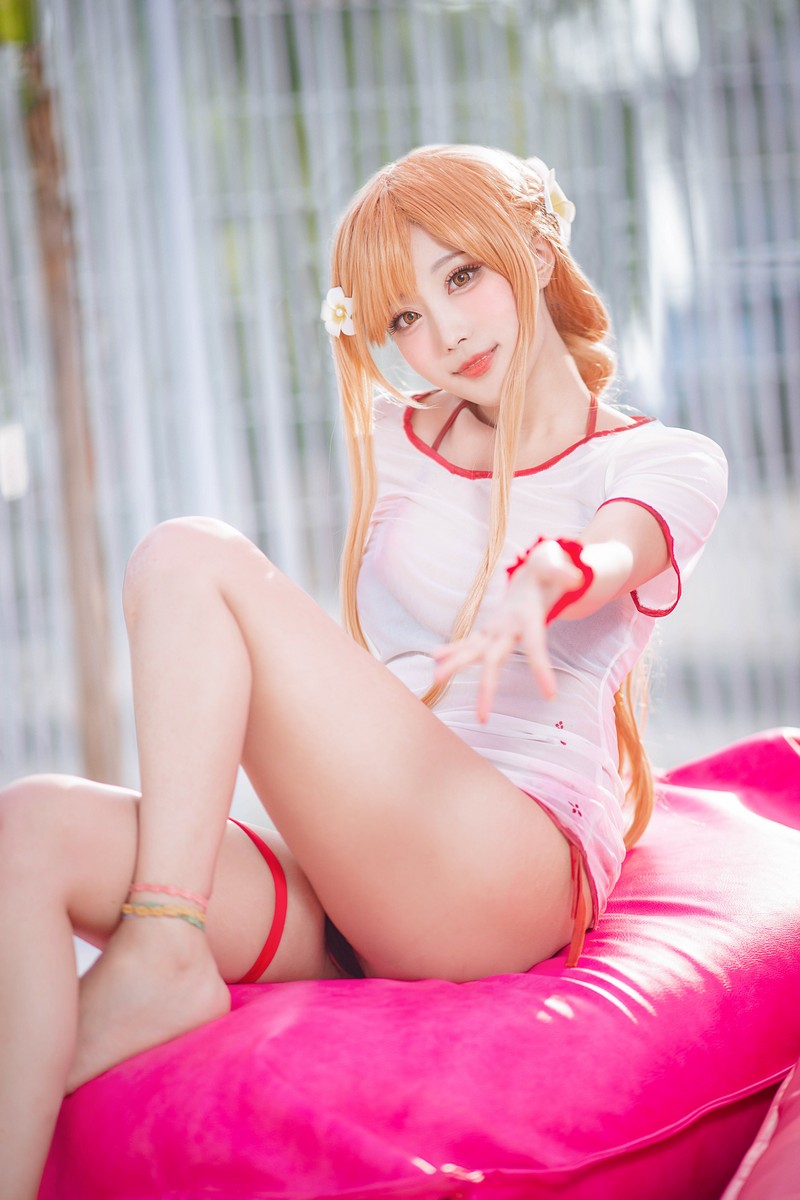 切切Celia 亚丝娜泳装 Asuna Cosplay 高清写真 21P插图1