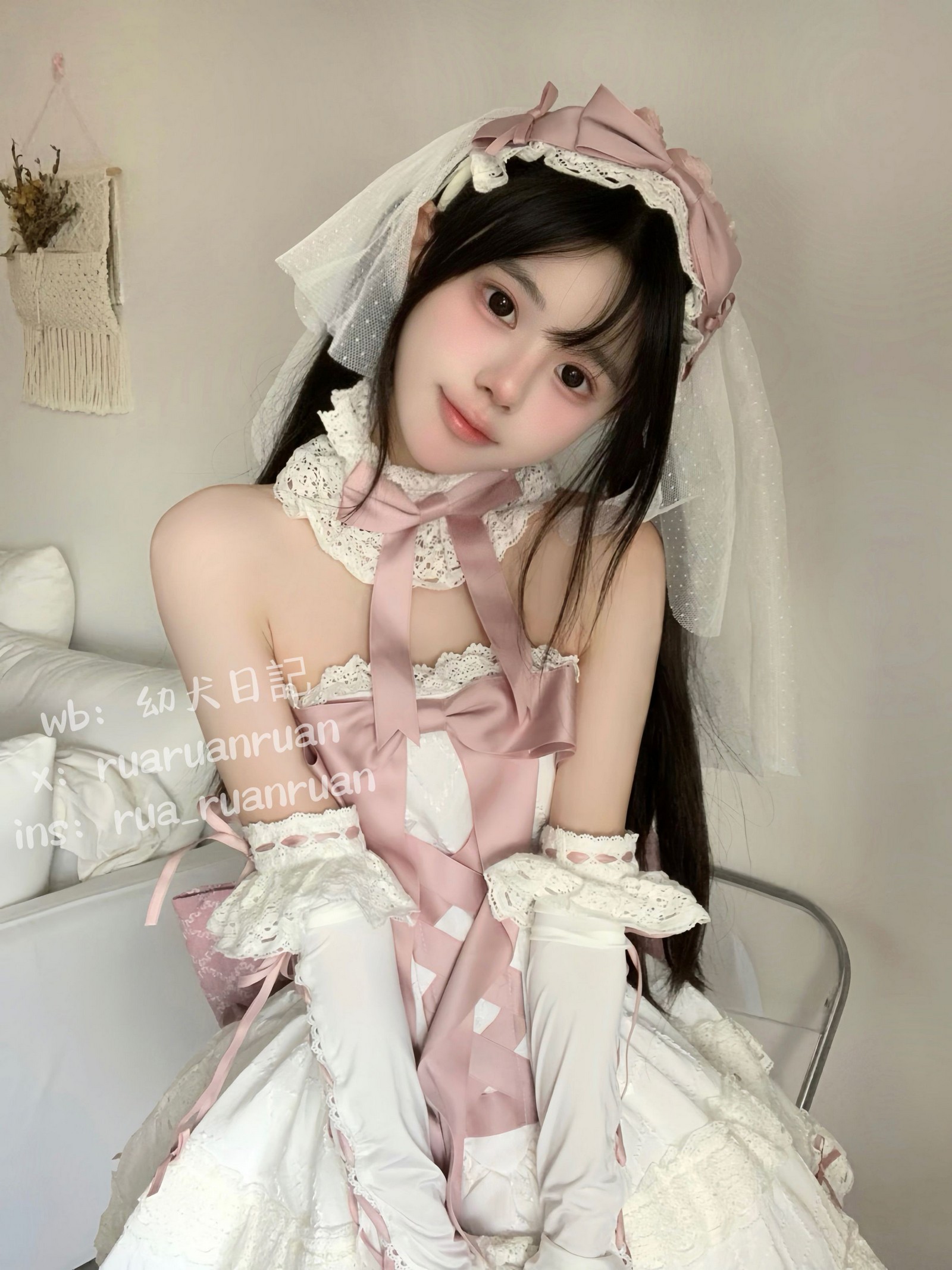 rua阮阮 初恋缎带 写真图集｜纯爱氛围系私房摄影（18P｜23MB）插图6