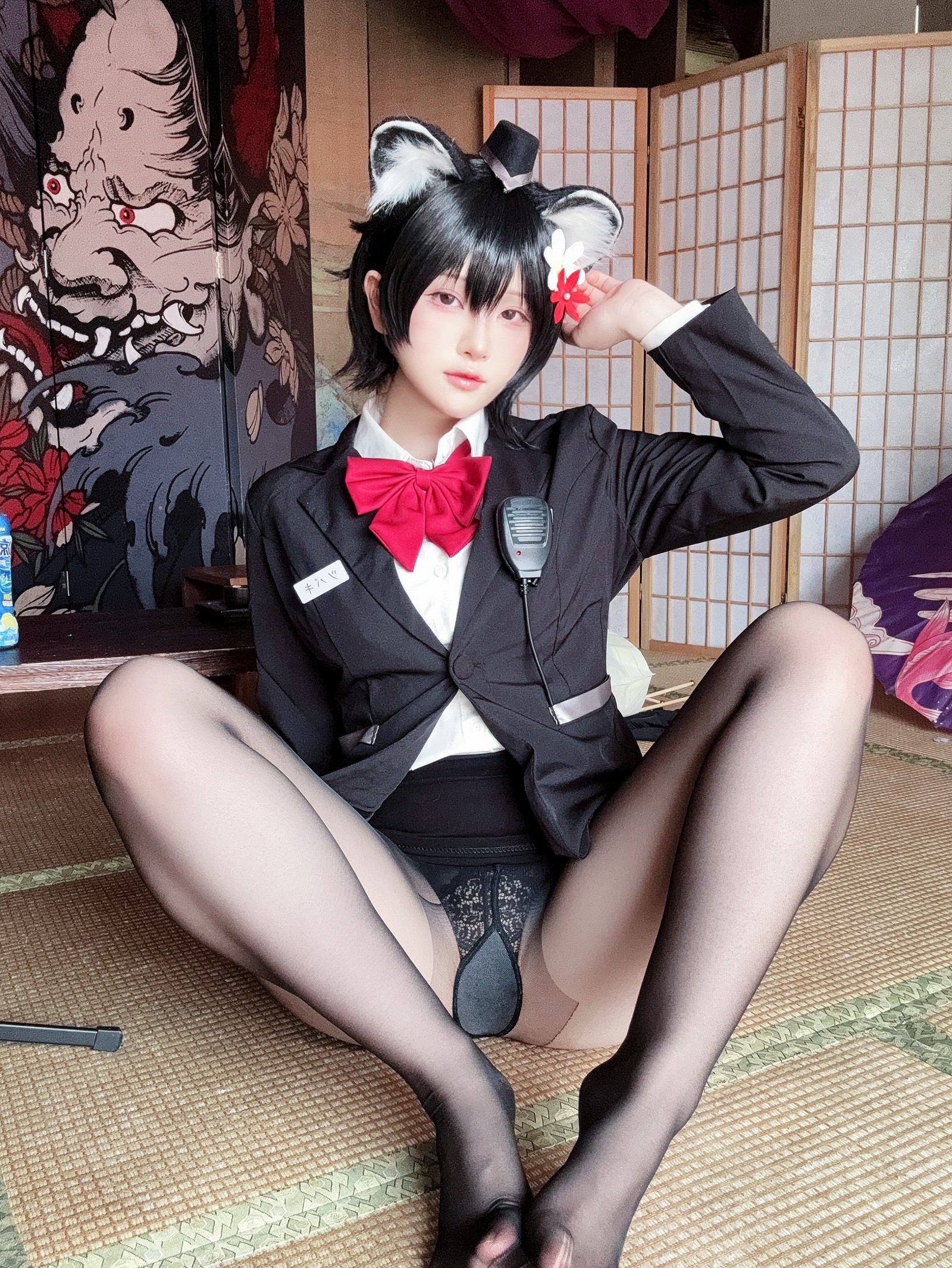 屿鱼 Yuyu 蔚蓝档案 春日椿 导游主题 Cosplay 写真集（55P｜156MB）插图9